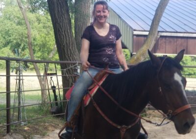 Lady on horse