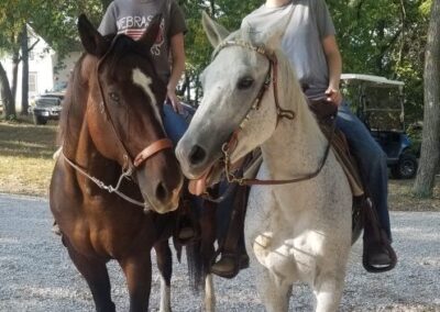 Two girl riders