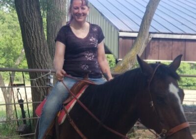 Lady on horse